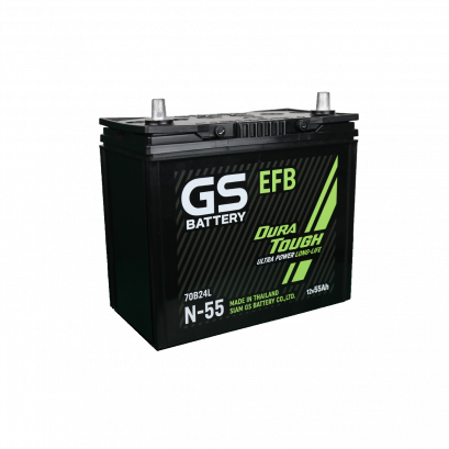 GS BATTERY รุ่น MFXN55L (70B24L)