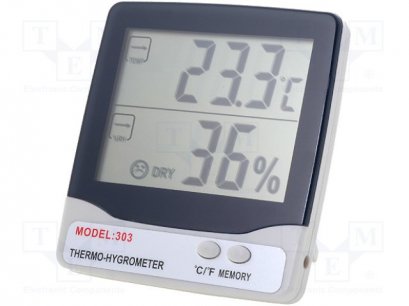 THERMOMETER-HYGROMETER Model : รุ่น TH 303