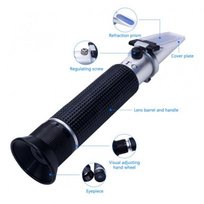 เครื่องวัดความเค็มแบบแอ็ตทริบิวเตอร์ Brix Refractometer 