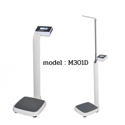 เครื่องชั่งน้ำหนักบุคคล พร้อมวัดส่วนสูง และคำนวณค่า BMI ระบบดิจิตอล TSCALE รุ่น M301D (2 จอ)