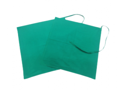 ผ้าห่อเซ็ทสีเขียว 22x22 นิ้ว (มีสาย)