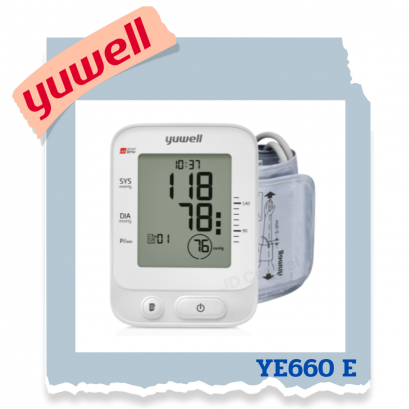 yuwell เครื่องวัดความดันโลหิต อิเล็กทรอนิกส์ รุ่น YE660E