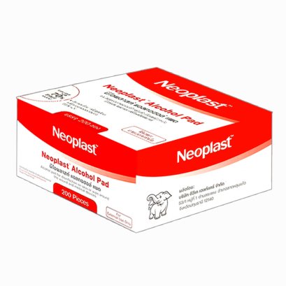Neoplast Sterile Alcohol Pad นีโอพลาส แผ่นแอลกอฮอล์ปลอดเชื้อ (200 ซอง)