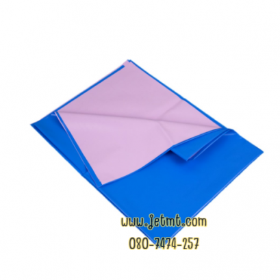 ผ้ายางรองกันเปื้อน สีฟ้า/สีชมพู 90x120 cm.