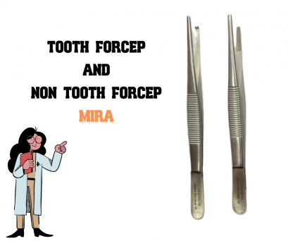 Non tooth forcep ปากคีบสแตนเลส ยี่ห้อ MIRA