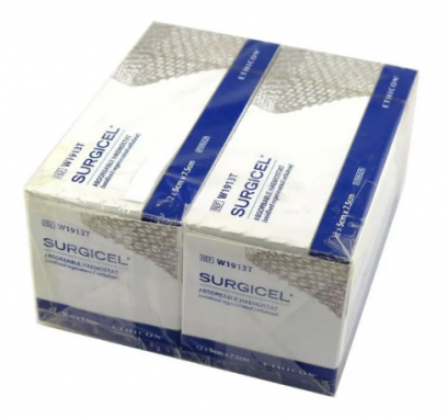 ฟองน้ำดูดซับเลือด Surgicel Original 12x5x7.5 cm. (24แผ่น/กล่อง) ยี่ห้อ ETHICON