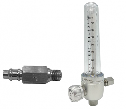 ชุดปรับอัตราการไหลของแก๊ส 0-70 ลิตร/นาที O2 Flowmeter 0-70 LMP. Gentec