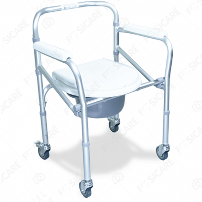เก้าอี้อาบน้ำพร้อมนั่งถ่าย รุ่น W-02 มีล้อ