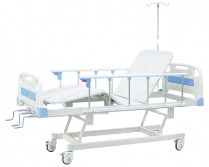 เตียงผู้ป่วย 3 ไกร์ มือหมุน รุ่น PS13