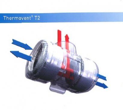 อุปกรณ์ทำความชื้นแบบมีช่อง O2 และช่องดูดเสมหะ Thermovent T2 HME