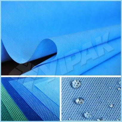 กระดาษห่อเครื่องมือแพทย์ สีฟ้า  55 แกรม Nonwoven SMS Fabrie Wrap