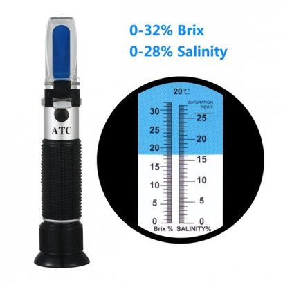 เครื่องวัด ความเค็ม ความหวาน ในอาหาร Brix / Salt Refractometer