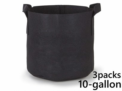 แพ็ค 3! ถุงปลูกต้นไม้แบบผ้า ขนาด 10แกลลอน สูง 40ซม Smart Grow Bag 10-Gallon - Fabric Pot