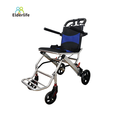 รถเข็นผู้สูงอายุ Elderlife รถเข็นผู้ป่วย โครงสร้างอลูมิเนียมอัลลอย ล้อเล็ก พับได้