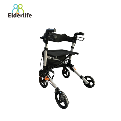 Premium Rollator รถเข็นช่วยพยุงเดิน มีกระเป๋า พับได้ รุ่น HT-005
