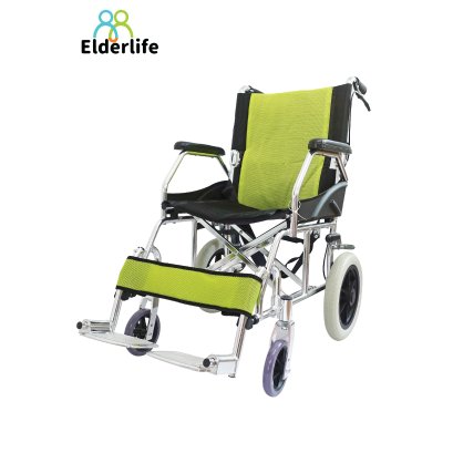 รถเข็นผู้ป่วย Elderlife อลูมิเนียมอัลลอย มีเบรกมือ ล้อแม็ก 12 นิ้ว รุ่น HT-111G