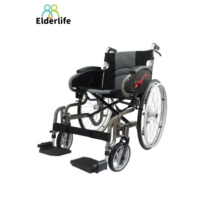 รถเข็นผู้สูงอายุ Elderlife รถเข็นผู้ป่วย วีลแชร์ อะลูมิเนียมอัลลอย พับได้ รุ่น HT-125BLD