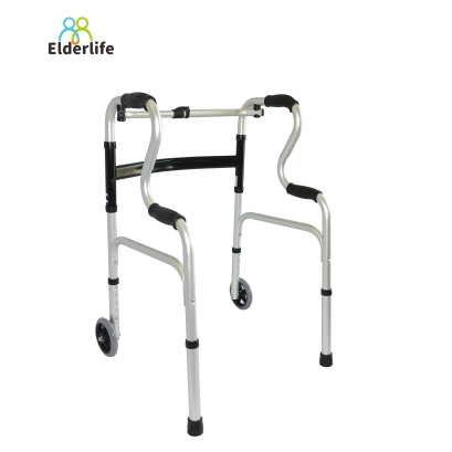 ราวจับพยุงเดิน Elderlife อุปกรณ์ช่วยเดิน มีล้อ พับเก็บได้ รุ่น HT-008