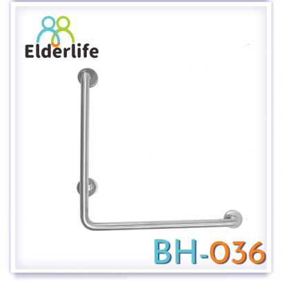 ราวจับผู้สูงอายุ Elderlife สแตนเลส 304 รูปทรงตัว L รุ่น BH-036