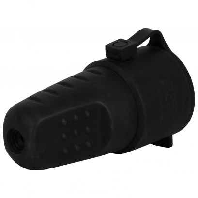 เต้ารับต่อกลางทางชนิดยาง IP44 สีดำ