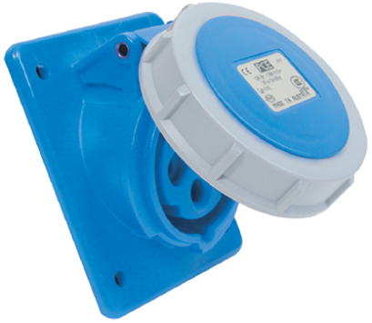 เต้ารับแบบฝังทรงเฉียง ชนิดกันน้ำ