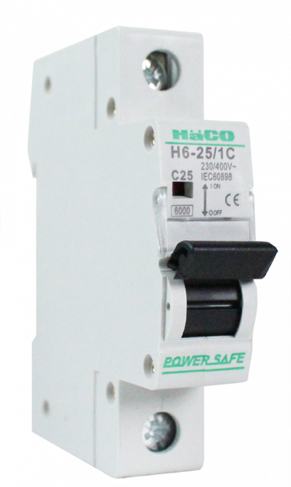 อุปกรณ์ตัดไฟอัตโนมัติ 1 โพล 6KA