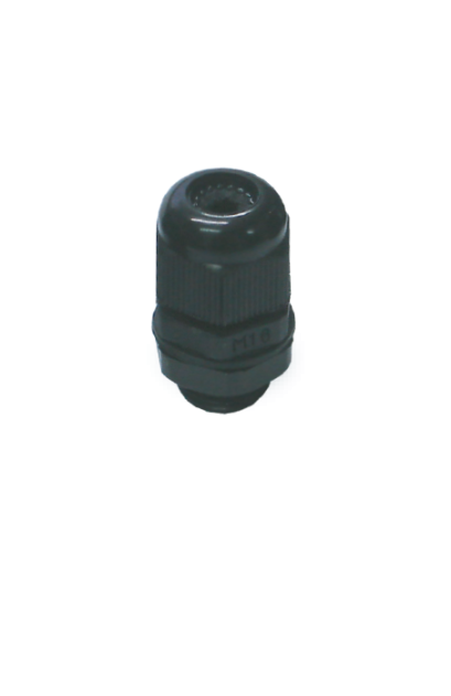 เคเบิ้ลแกลนด์มีเกลียวล็อค (สีดำ) Matric Thread Cable Glands with Locknut