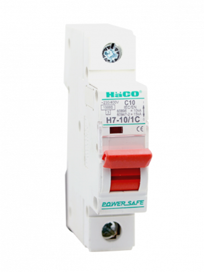 อุปกรณ์ตัดไฟอัตโนมัติ 1 โพล 10KA