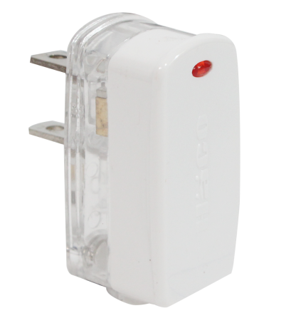 หัวปลั๊กเสียบ 2 ขา พร้อมสัญญาณไฟ