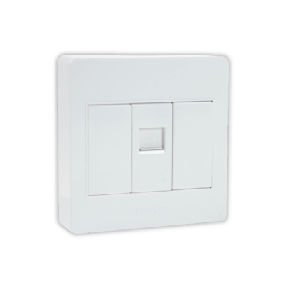 ชุดเต้ารับคอมพิวเตอร์ 1 ช่อง RJ45 Cat5e+