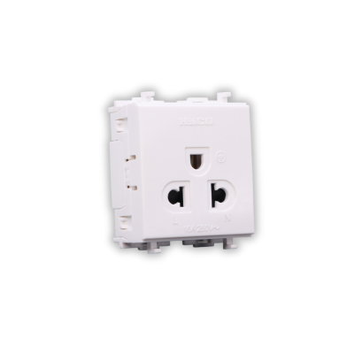 Single 3 Pin Euro-American Socket