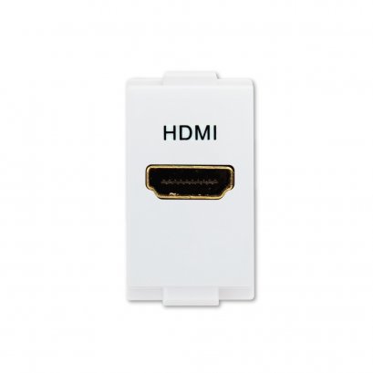 HDMI Socket Module White Color Deco Series