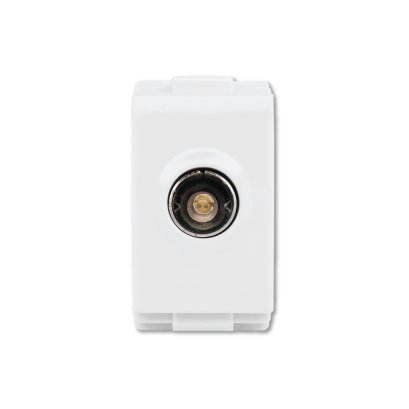 TV Socket 75Ω White Color