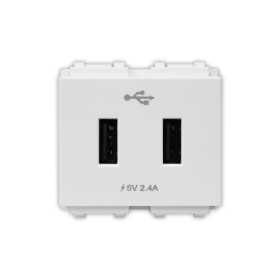 เต้ารับ USB 2 ช่อง 5 โวลต์ 2.4 แอมป์