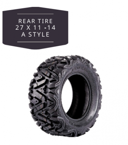 Rear Tire  27x11-14 [QIND]