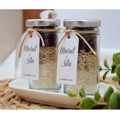 ข้าวสามสี ::  ในขวดแก้ว ฝาโลหะ