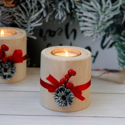 ที่ใส่เทียนไม้