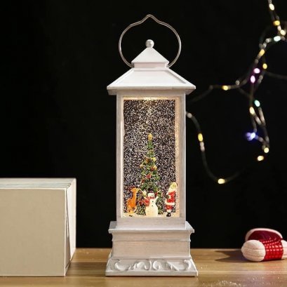 กล่องดนตรีตะเกียงสีขาว