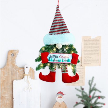 หรีดตกแต่งซานต้า