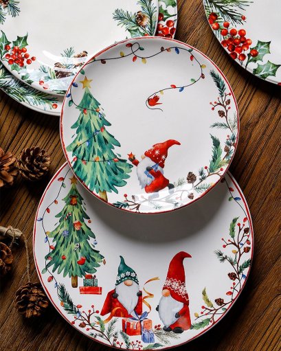 จานเซรามิก 2 ใบ