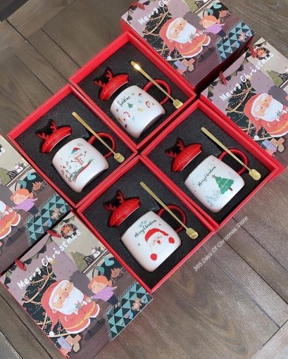 เซ็ทแก้วคริสต์มาส 4 ใบ