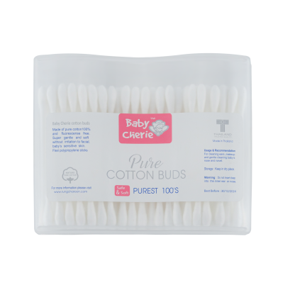 Cotton Bud 100 pcs / PP Wavy Can