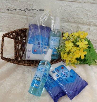 เซ็ตสปย์แอลกอฮอล์ 100 ml.รวมทิชชู่เปียก 10 แผ่น