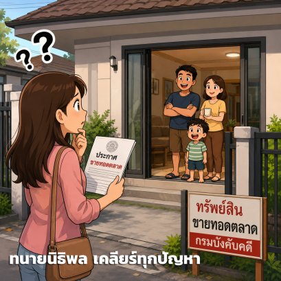ทรัพย์ที่จะประมูลมีคนเช่าอยู่ต้องทำอย่างไร? 