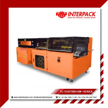 Vertical L-Bar Sealing &amp; Shrink Tunnel Model: JW-FL-5545TBD + JW-SM-5030LX