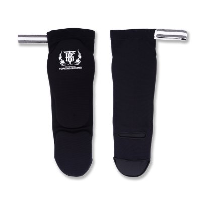 TOPKING BLACK ELASTIC SHIN PADS