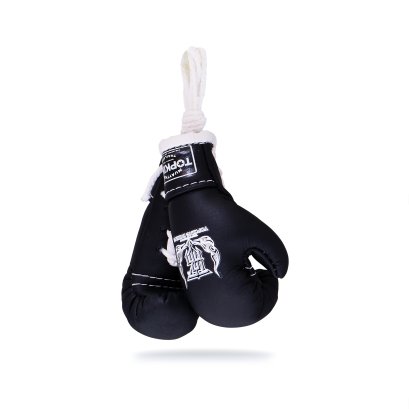 TOPKING BLACK HANGING MIRROR BOXING GLOVES