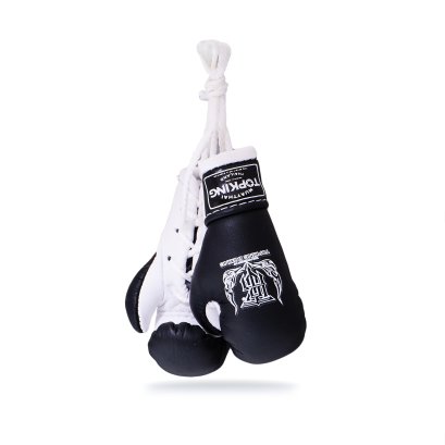TOPKING BLACK WHITE HANGING MIRROR BOXING GLOVES