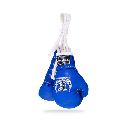 TOPKING BLUE HANGING MIRROR BOXING GLOVES