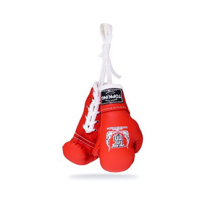 TOPKING RED HANGING MIRROR BOXING GLOVES